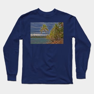 Panama. Bocas del Toro. Colon Island. The beach. Long Sleeve T-Shirt